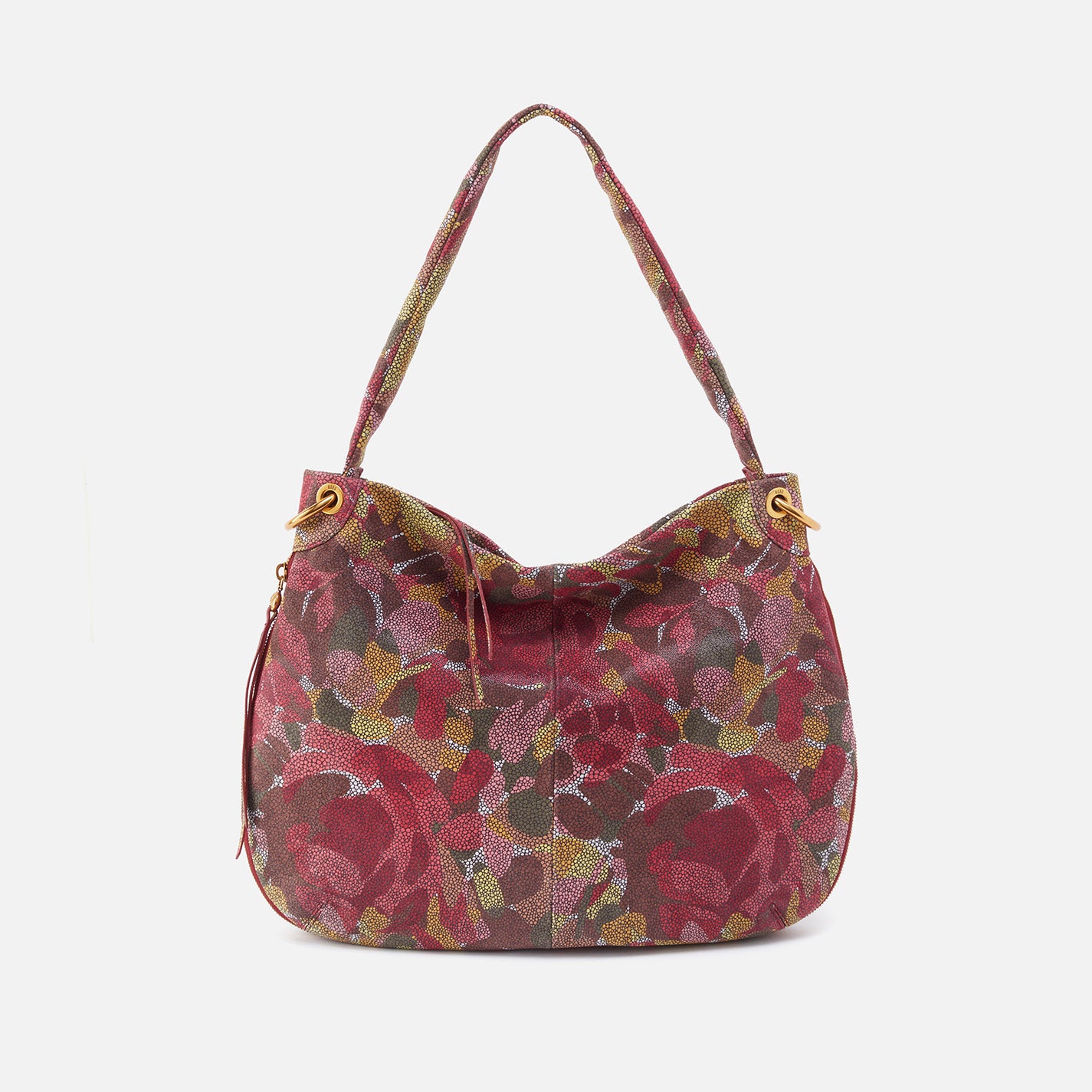 Fern Hobo in Printed Leather - Abstract Foliage – HOBO