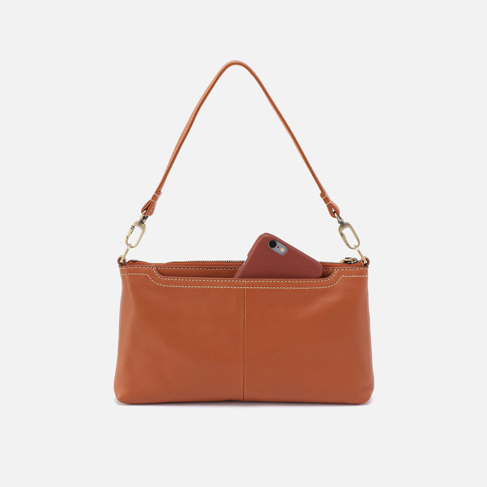 Darcy Crossbody In Smooth Leather - Burnished Caramel