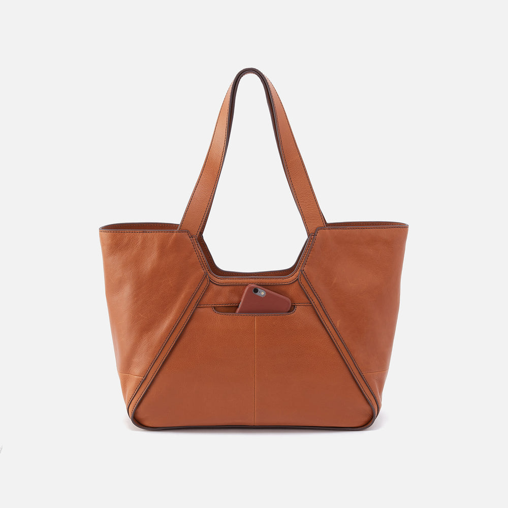 Bellamy Medium Tote in Artisan Leather - Honey Brown