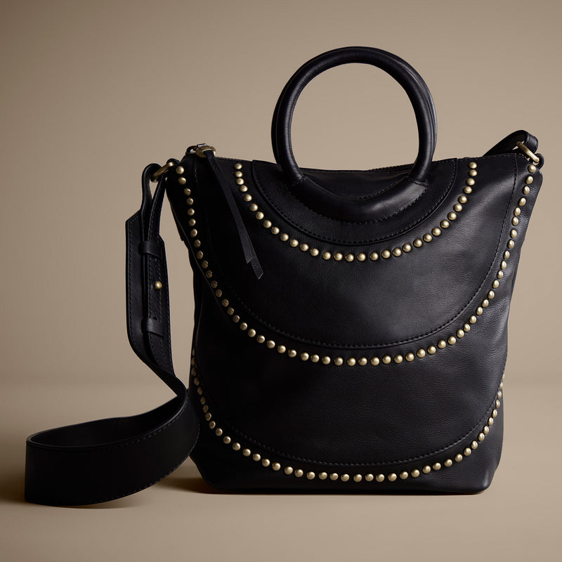 Maggie Crossbody In Smooth Leather - Black