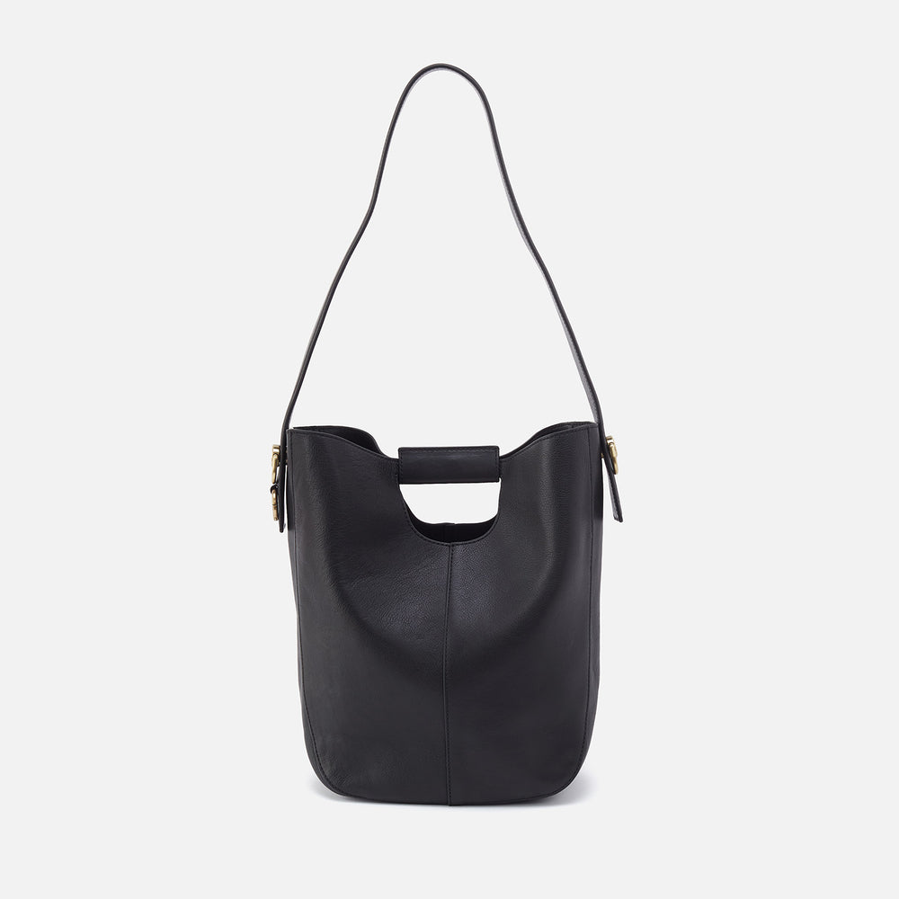 Camden Shoulder Bag In Artisan Leather - Black