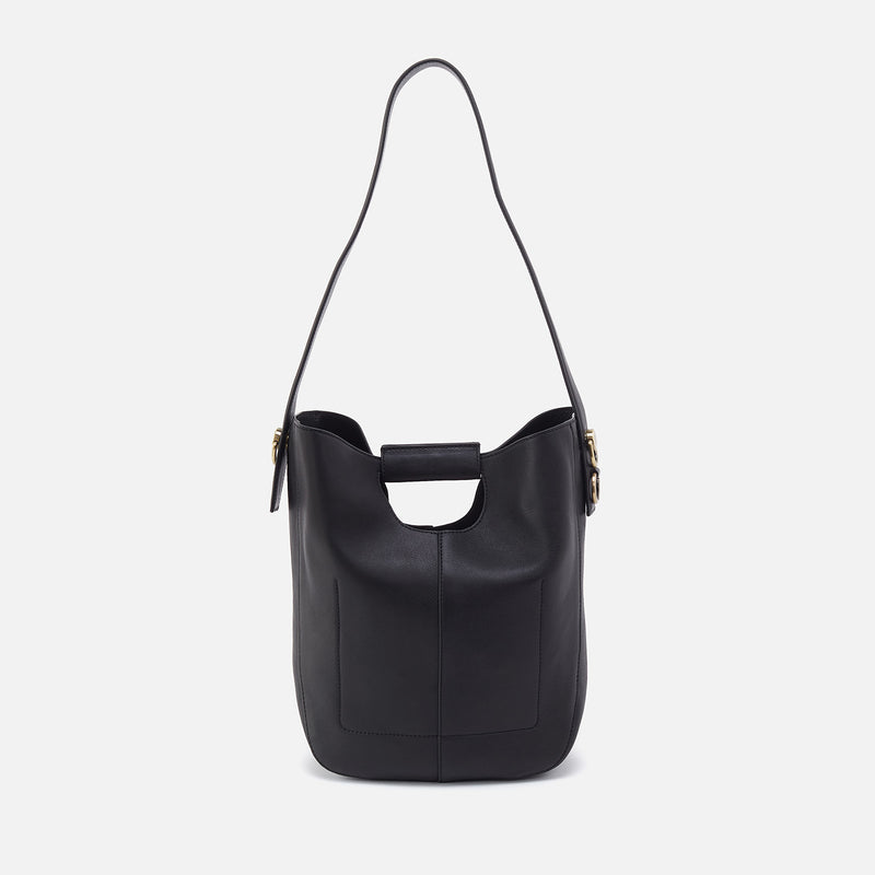 Camden Shoulder Bag In Artisan Leather - Black