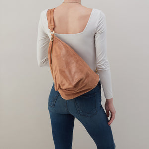 Sway Convertible Sling In Buffed Leather - Whiskey