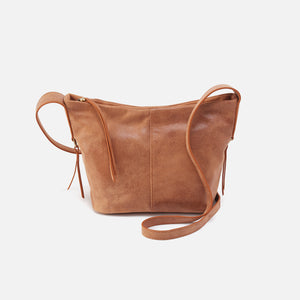 Collette Crossbody In Buffed Leather - Whiskey