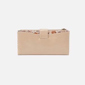 Max Continental Wallet In Mixed Leathers - Quartz