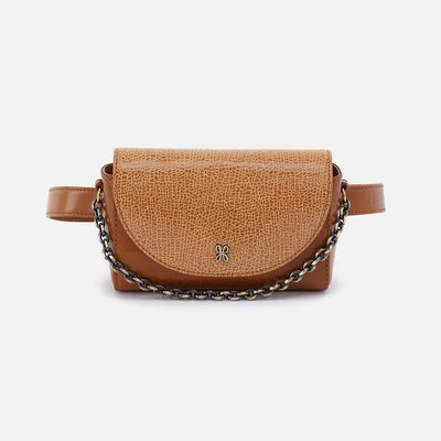 Drake Belt Bag In Mixed Leathers - Cedar Crackle Print