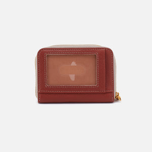 Hart Card Case In Pebbled Leather - Rust