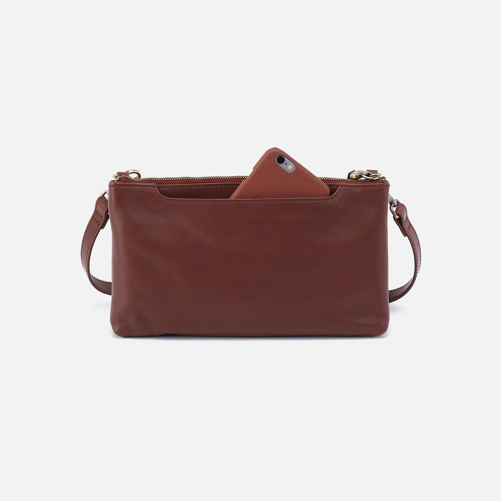 Darcy Double Crossbody In Mixed Leathers - Sequoia