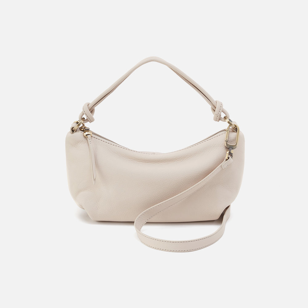 Lindley Crossbody in Soft Pebbled Leather - Stone