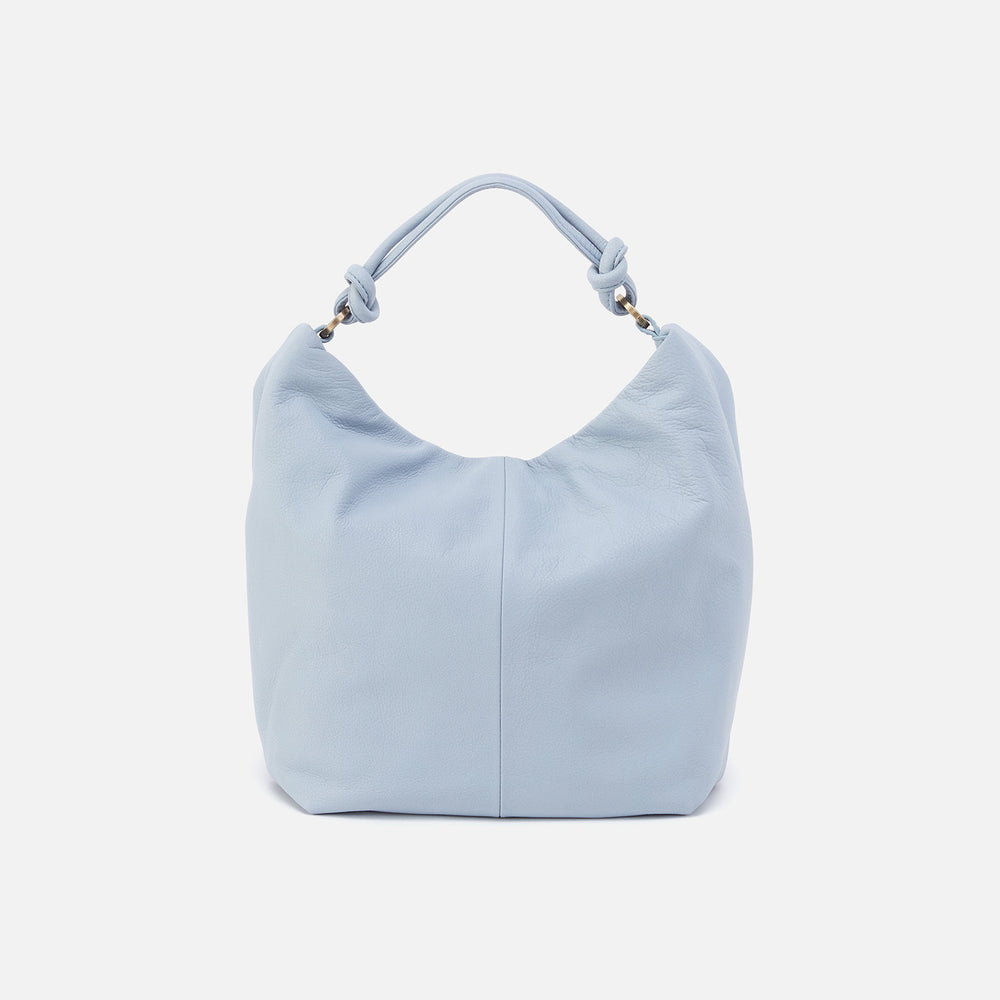 Lindley Hobo in Soft Pebbled Leather - Pale Blue