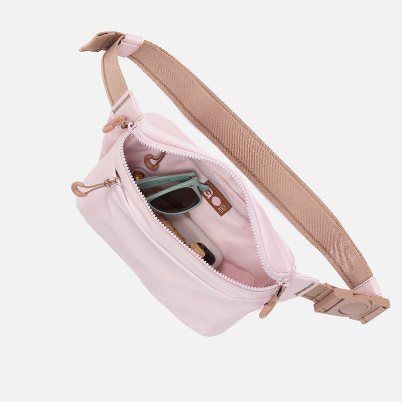 BE HOLD Belt Bag in CaRefiber recycled nylon - Lotus