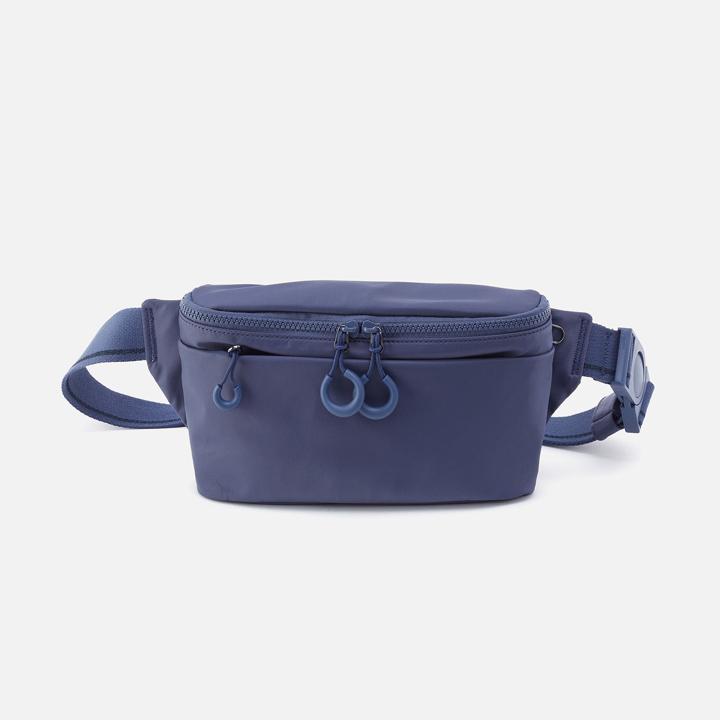 Be Hold Belt Bag CaRefiber Recycled Nylon Ocean Belt Bag sling Ocean Blue Leather Hobo