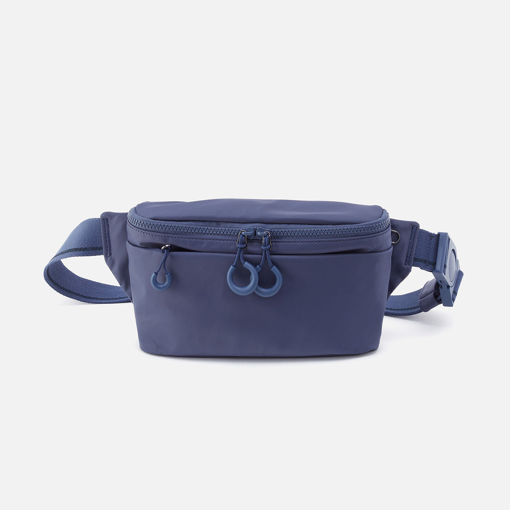 Hobo Saunter Leather Belt Bag Fanny Pack, Adjustable Light Blue, online NWT