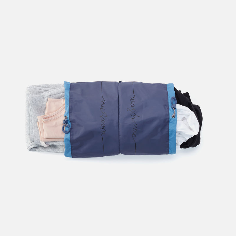 WEAR ME > WASH ME Pack Sack in CaRefiber recycled nylon - Ocean