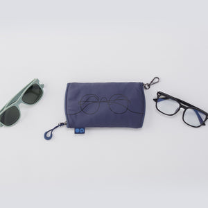 DOUBLE VISION Clip Eyewear Organizer in CaRefiber recycled nylon - Lotus