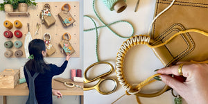 Exclusive Artisan Series drop, handcrafted by macrame artist Alisha Ing of @iwouldratherknot.