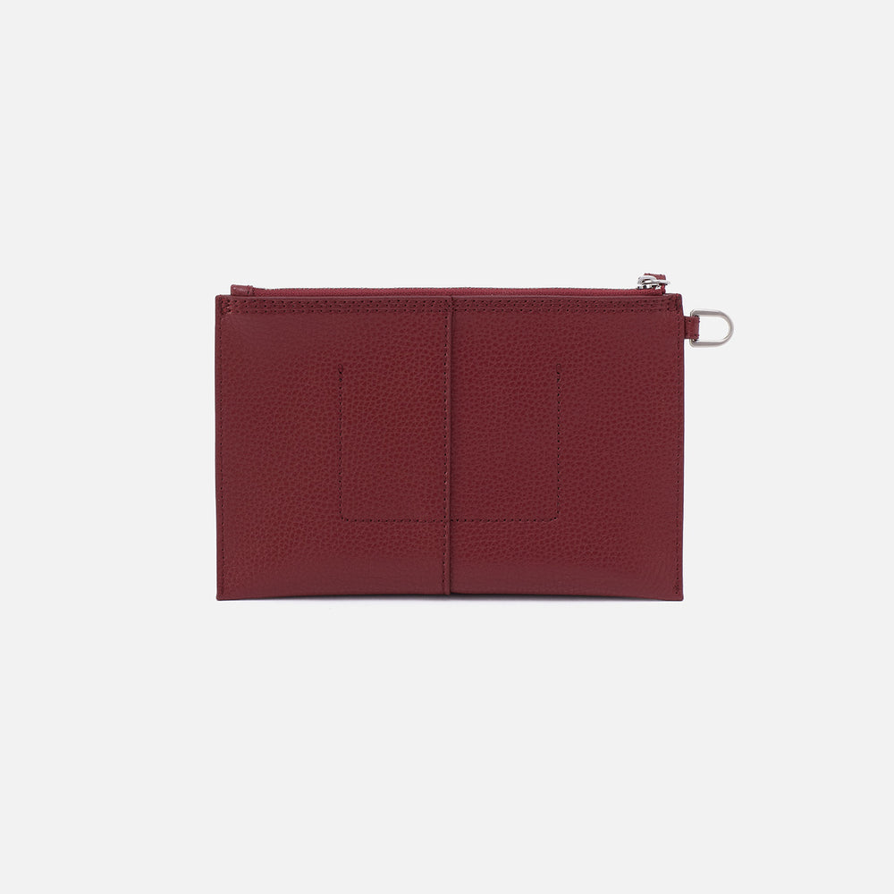 Vida Small Pouch In Micro Pebbled Leather - Port