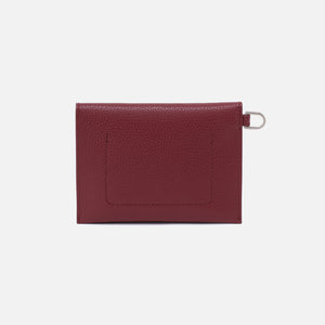 Vida Passport In Micro Pebbled Leather - Port