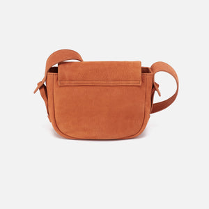 Bonita Mini Messenger In Nubuck - Marmalade