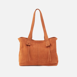 Bonita Tote In Nubuck - Marmalade