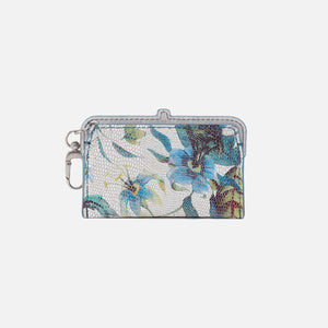 Lauren Card Case Charm in Printed Leather - Botanic Print