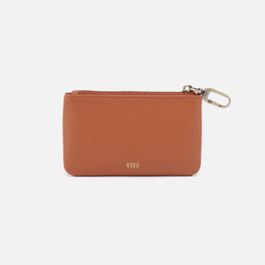 Sentiment Pouch In Pebbled Leather - Butterscotch