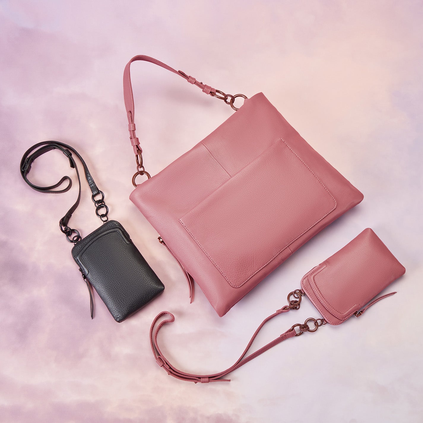 Tripp Medium Crossbody - Mauve – Paper Luxe