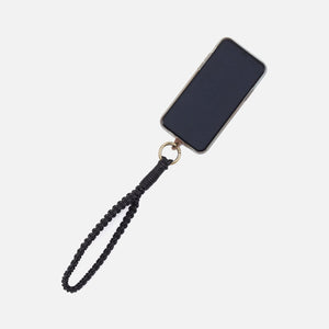 Leather Cord Strap In Coated Leather Cording - Black