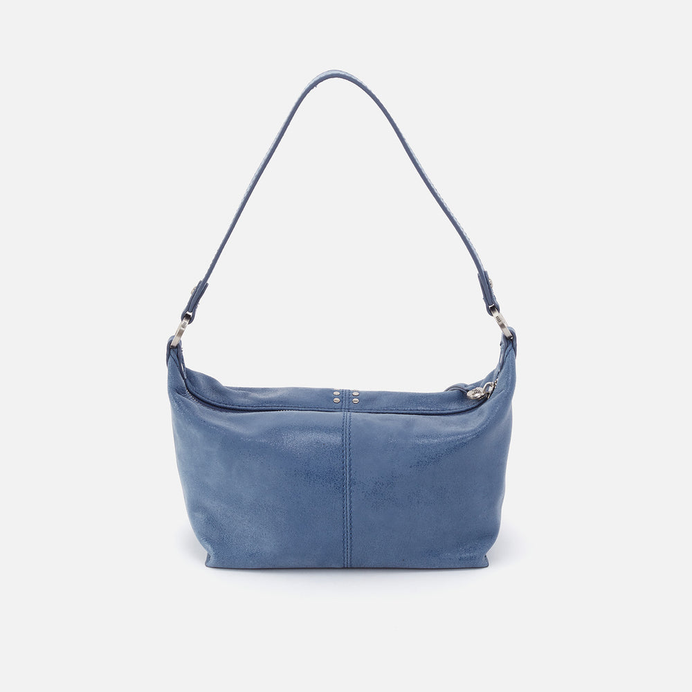 Laguna Crossbody in Buffed Leather - Azure