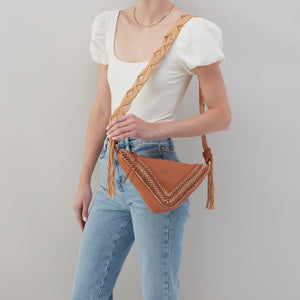 Daisy Crossbody In  Soft Veg Tan Leather - Camel