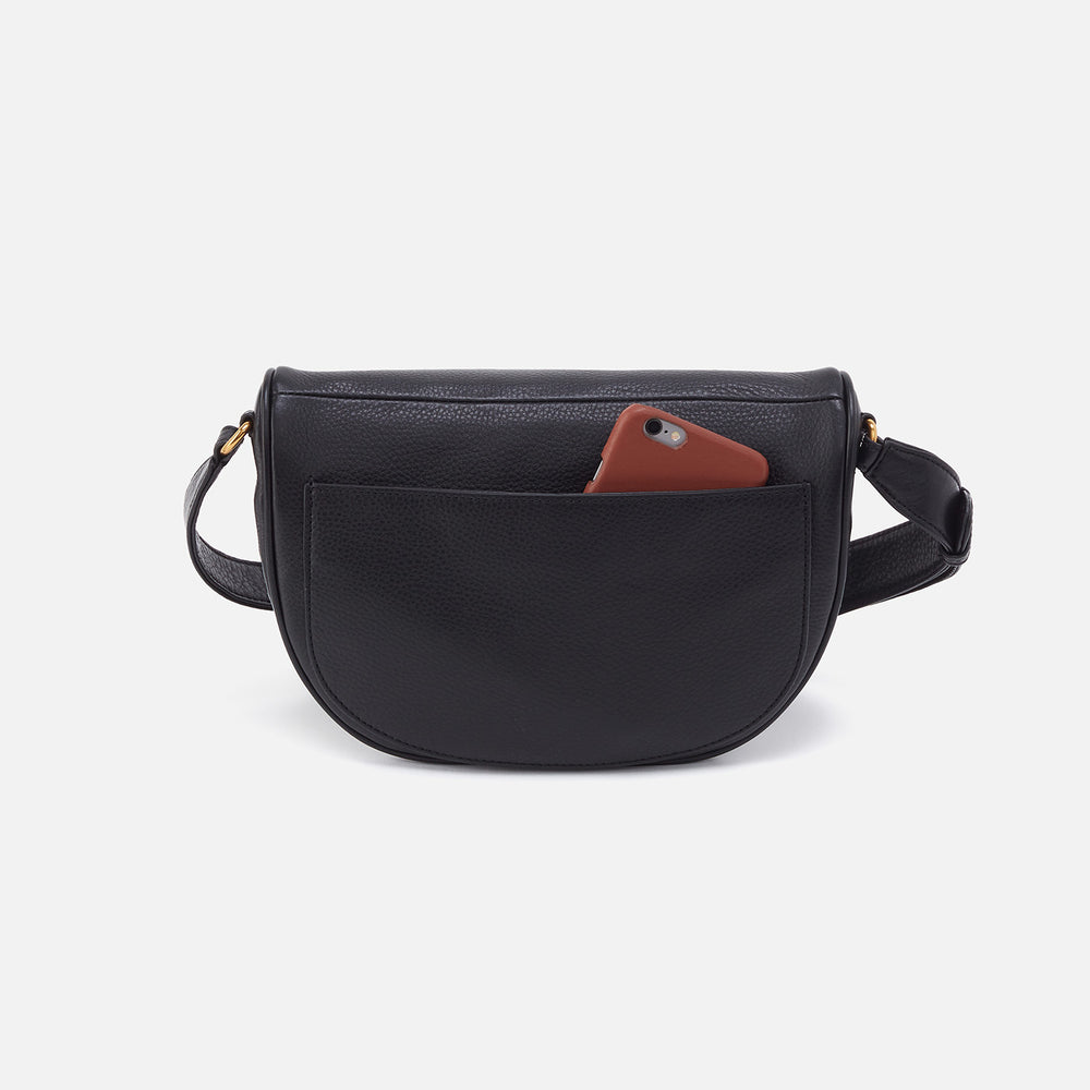 Juno Belt Bag In Pebbled Leather - Black