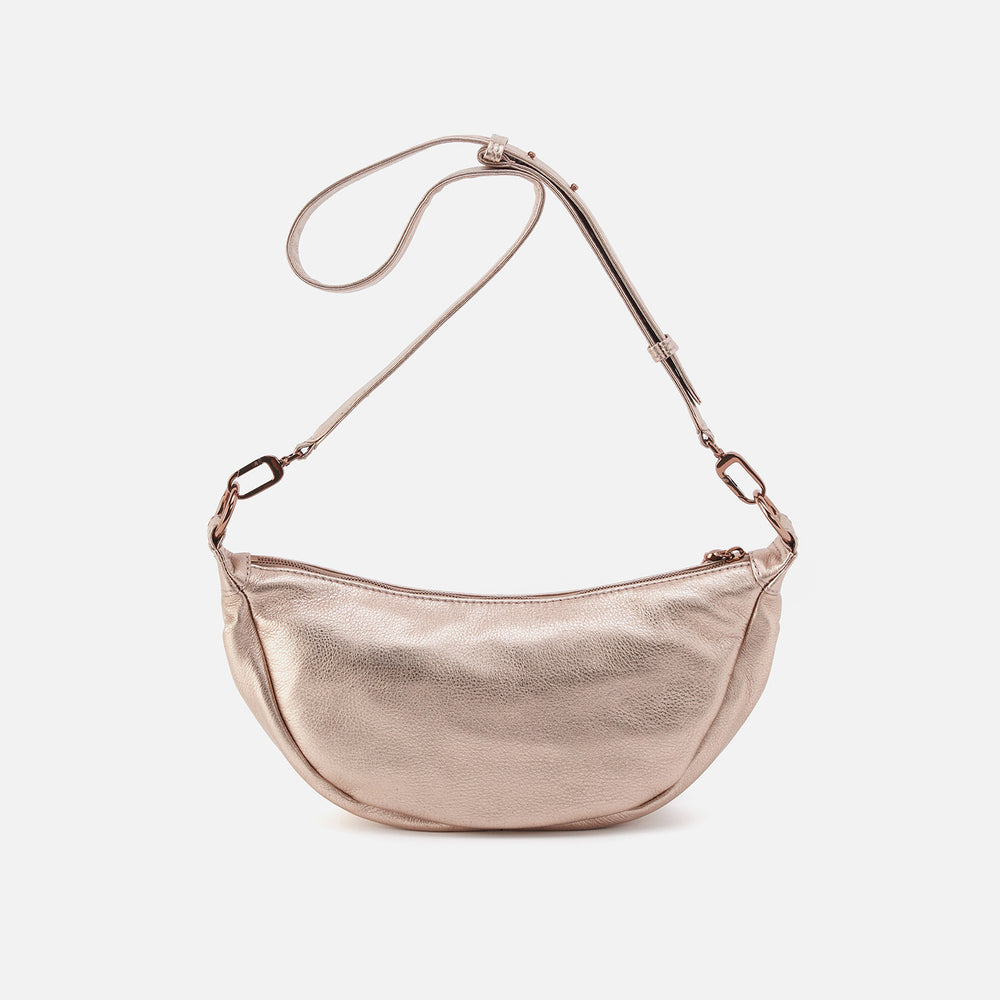 Knox Sling In Metallic Leather - Pink Gold Metallic