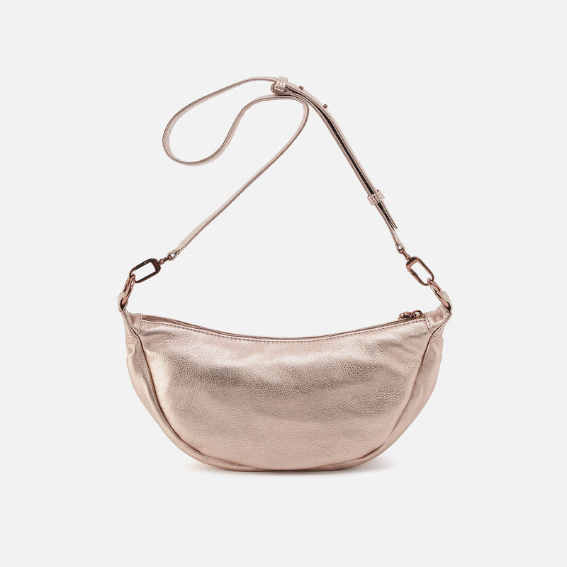 Knox Sling In Metallic Leather - Pink Gold Metallic