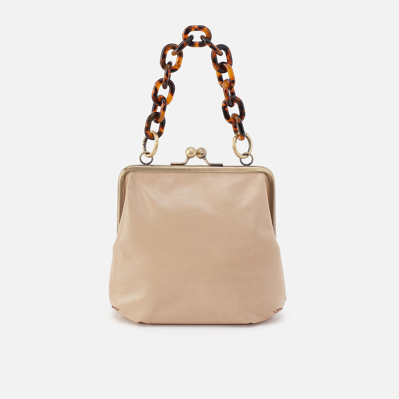 Alba Crossbody In Polished Leather - Quartz