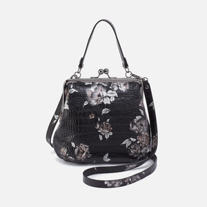 Alba Crossbody In Printed Leather - Rose Croco Print