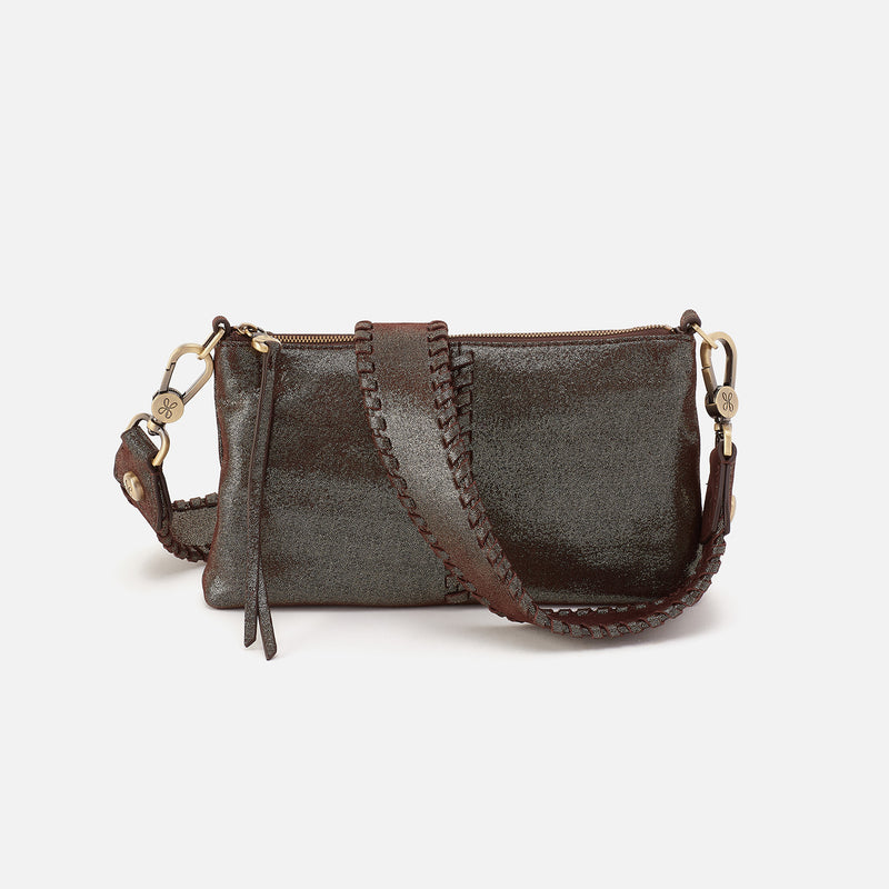 Darcy Crossbody In Metallic Leather - Coffee Galaxy