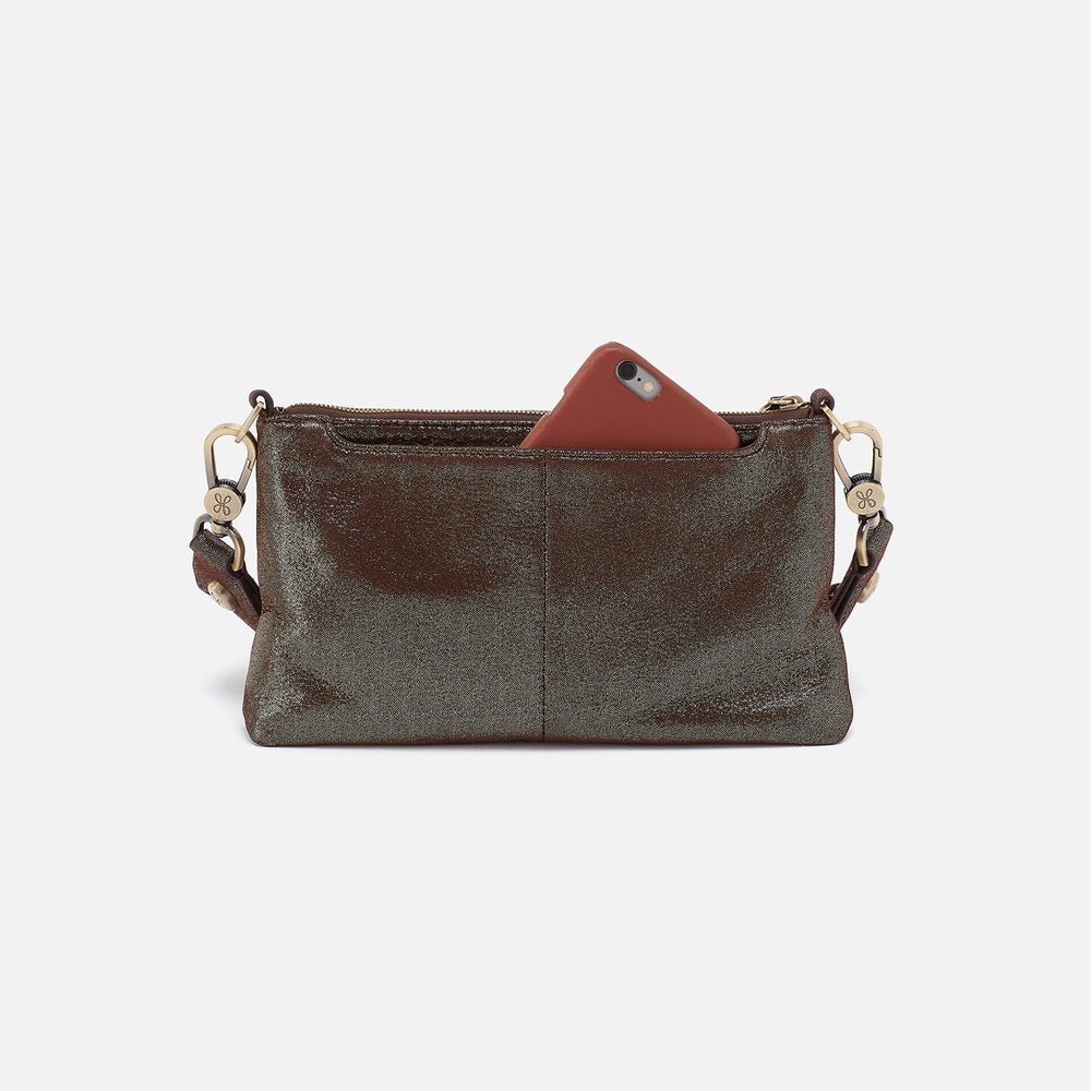 Darcy Crossbody In Metallic Leather - Coffee Galaxy