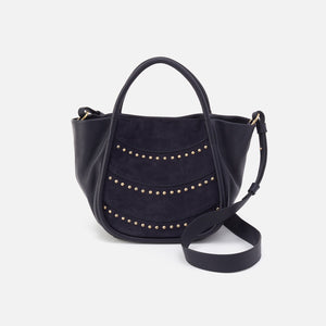 Margot Satchel In Smooth Leather - Navy