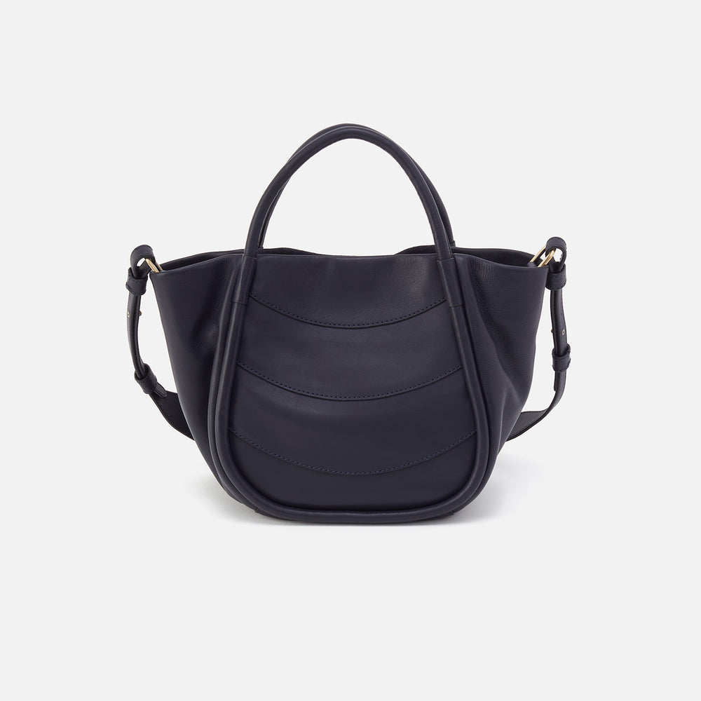 Margot Satchel In Smooth Leather - Navy