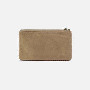 Foray Large Wallet In Metallic Leather - Burnished Sage