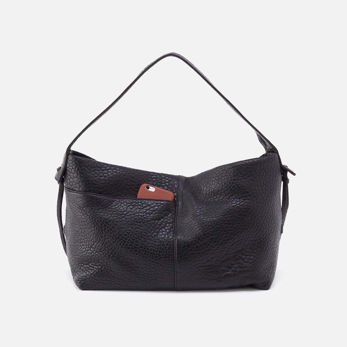 Bonita Hobo in Bubble Pebbled Leather Black HOBO