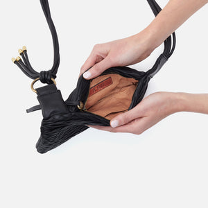 Bodhi Sling In Soft Pleated Leather - Black