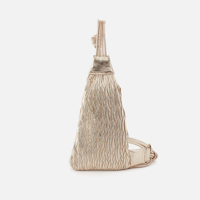 Bodhi Sling In Soft Pleated Leather - Gold