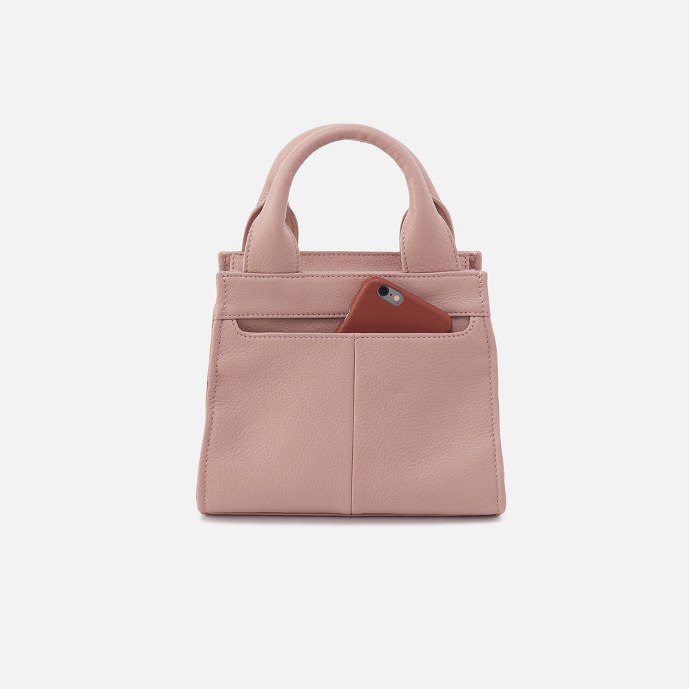 Cass Small Tote In Pebbled Leather - Blush