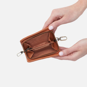 Cass Card Case In Pebbled Leather - Buttercup