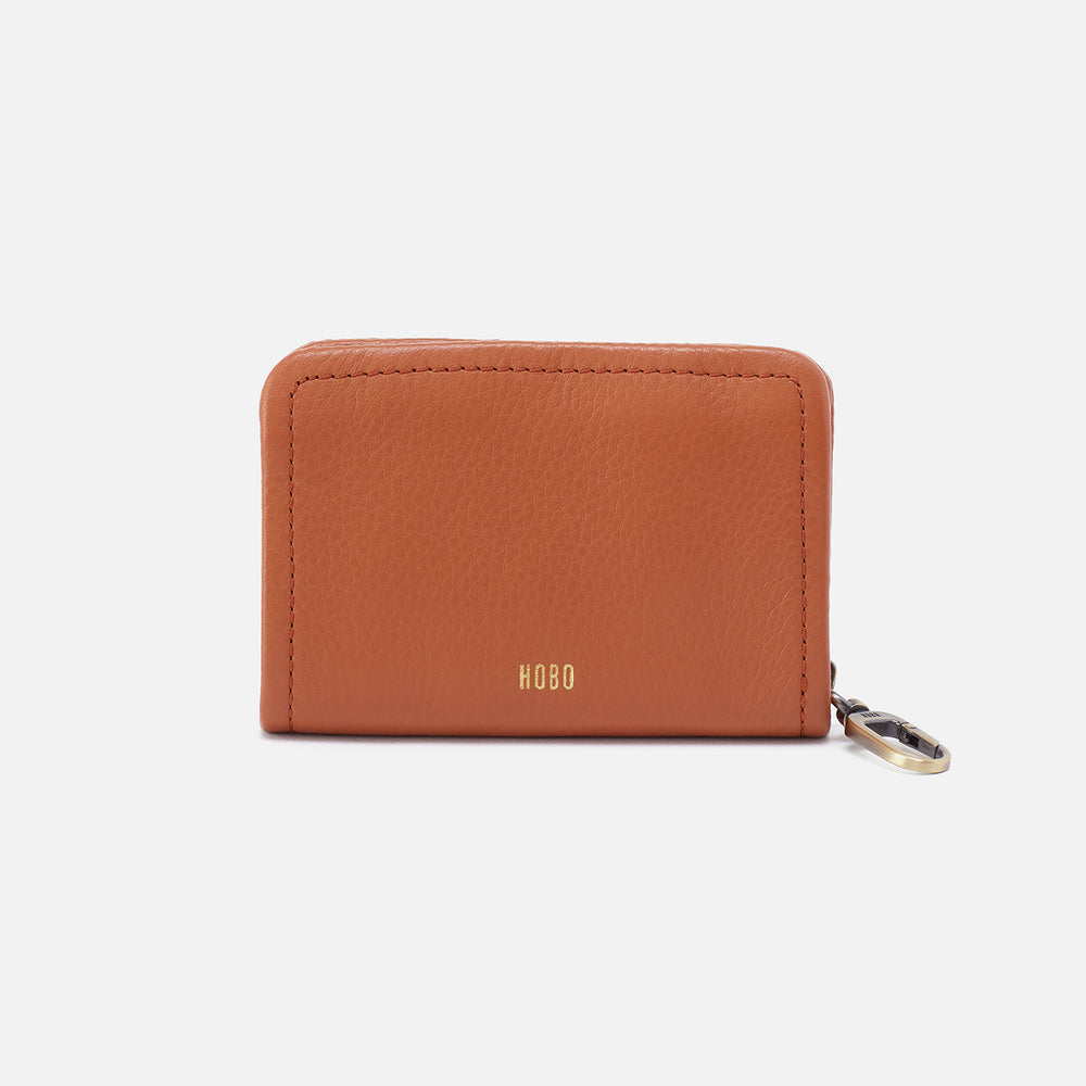 Cass Card Case In Pebbled Leather - Buttercup