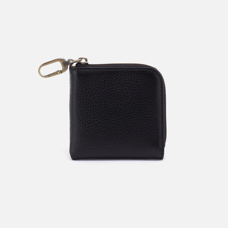 Cass Small Pouch In Pebbled Leather - Black