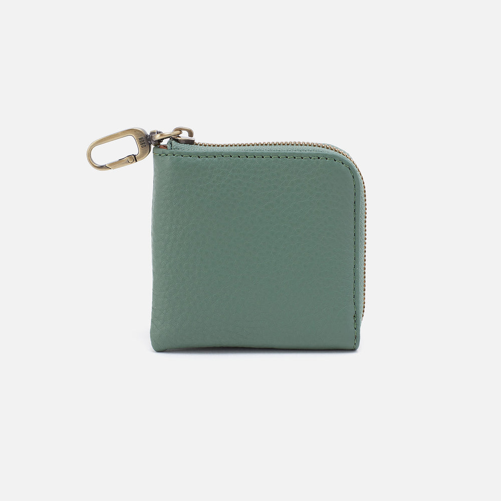 Cass Small Pouch In Pebbled Leather - Ivy