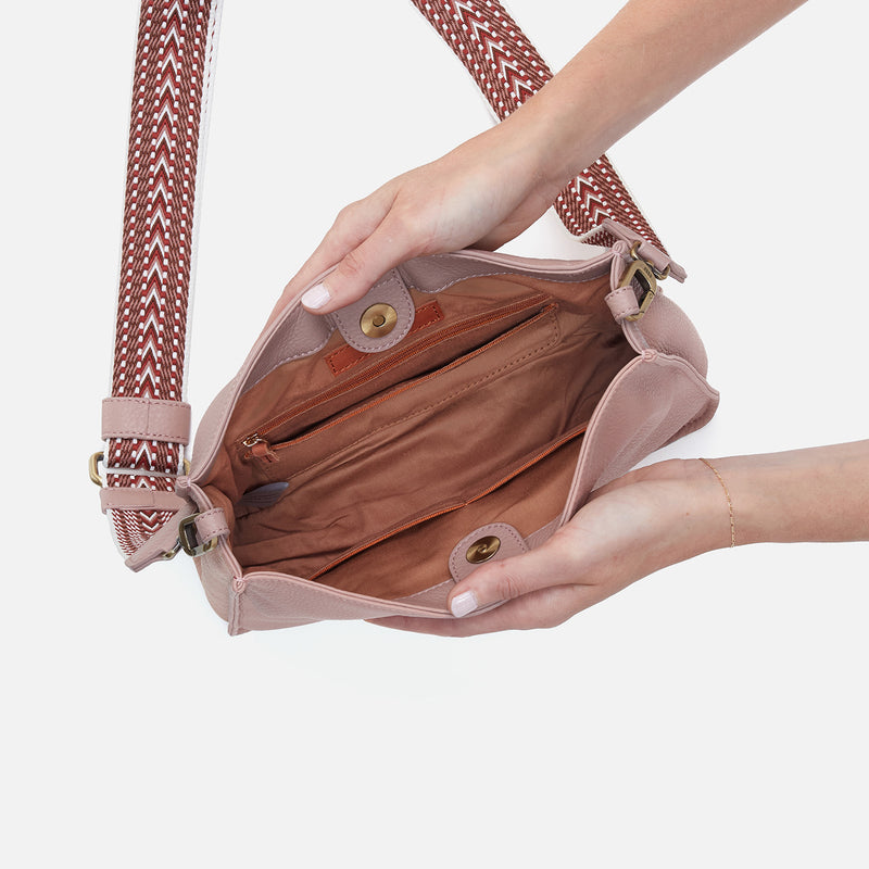 Cass Crossbody In Pebbled Leather - Blush