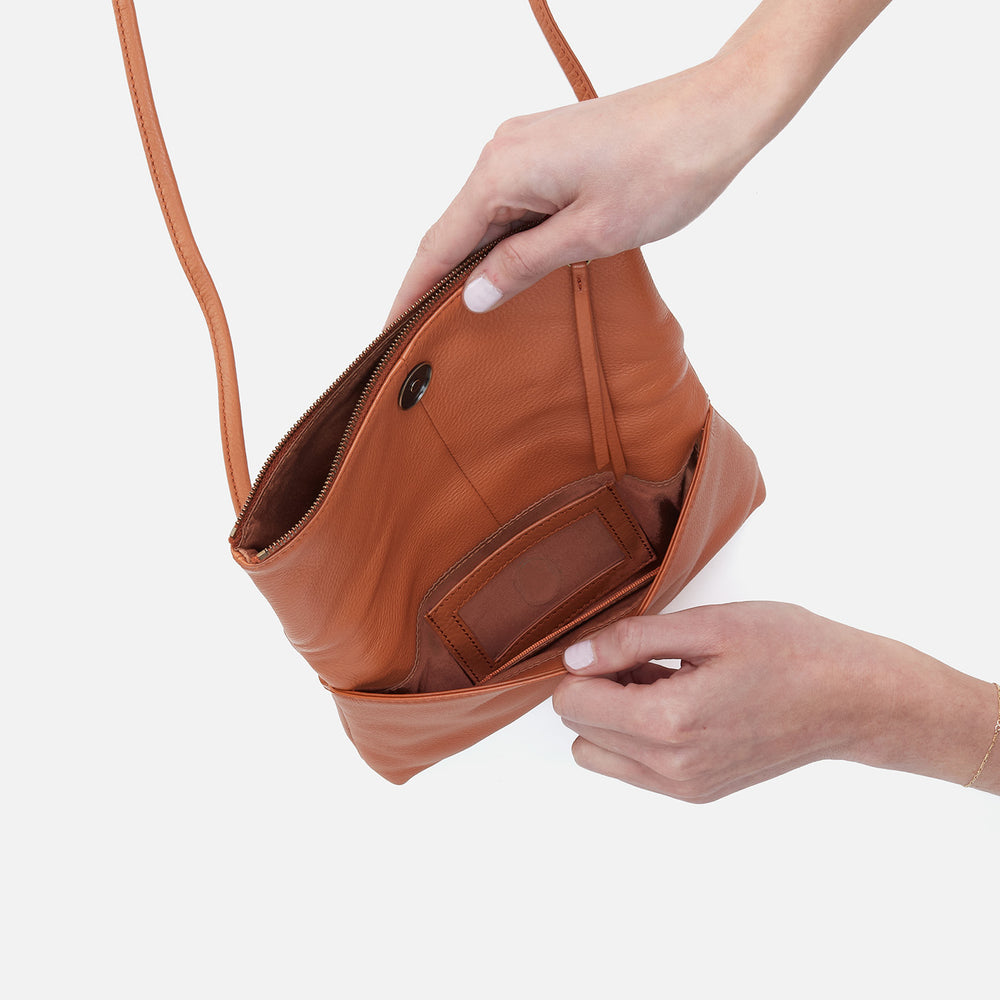 Grant Small Crossbody In Pebbled Leather - Butterscotch